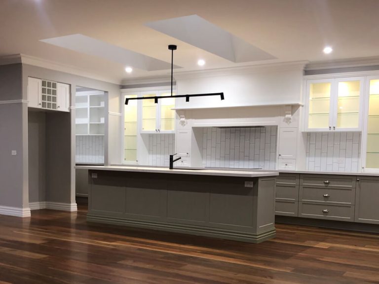 Officer Silverleaf Homes project new home kitchen space