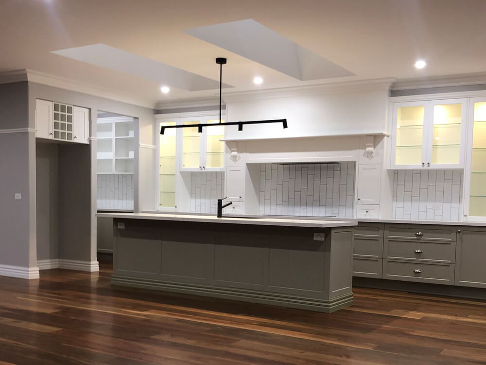 Officer Silverleaf Homes project new home kitchen space