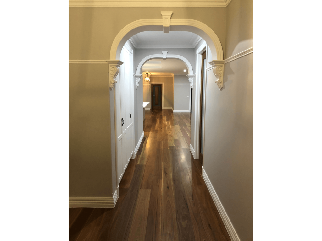 Home inside decoration on ceiling with borders Officer