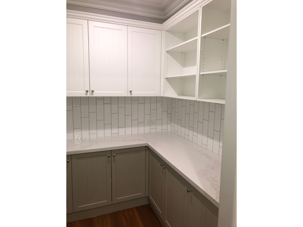 Officer home build cupboards built in pantry