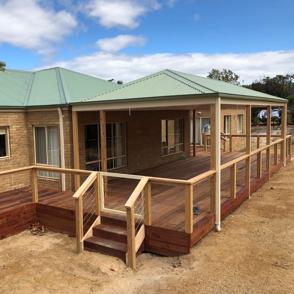 Residential home Decking with green roof project in Tyabb Victoria